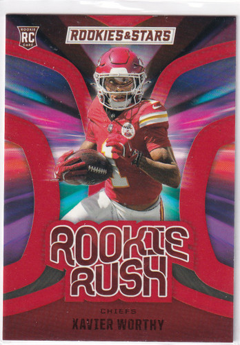 2024 ROOKIES AND STARS #RR-XWY XAVIER WORTHY RED RUSH- KANSAS CITY CHIEFS