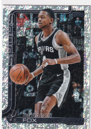 2025 TOPPS #196 DEAARON FOX FOIL- SAN ANTONIO SPURS
