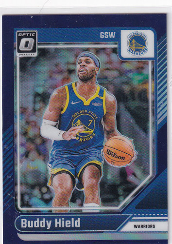 2024-25 DONRUSS OPTIC #220 BUDDY HIELD PURPLE- GOLDEN STATE WARRIORS