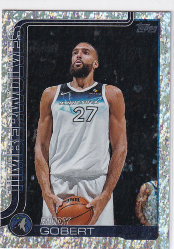 2025 TOPPS #111 RUDY GOBERT FOIL- MINNESOTA TIMBERWOLVES