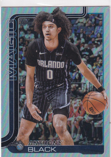 2025 TOPPS #89 ANTHONY BLACK REFRACTOR- ORLANDO MAGIC