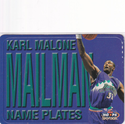 1999 SKYBOX #3 KARL MALONE MAILMAN NAME PLATES- UTAH JAZZ