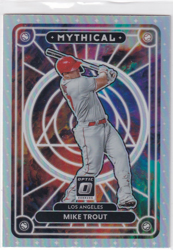 2022 DONRUSS OPTIC #MTH-6 MIKE TROUT MYTHICAL REFRACTOR- LOS ANGELES ANGELS