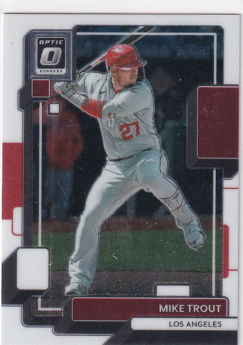 2022 DONRUSS OPTIC #157 MIKE TROUT- LOS ANGELES ANGELS