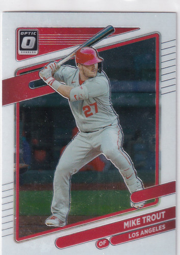 2021 DONRUSS OPTIC #174 MIKE TROUT- LOS ANGELES ANGELS