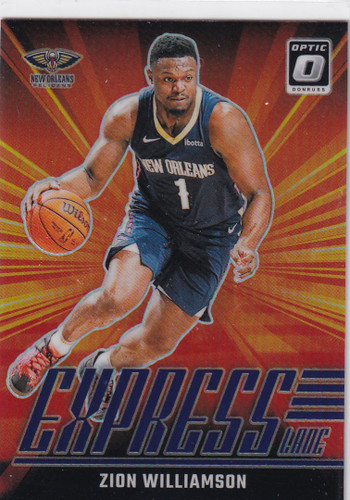 2024-25 DONRUSS OPTIC #20 ZION WILLIAMSON EXPRESS LANE PRIZM- NEW ORLEAN PELICAN