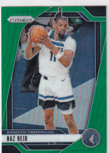 2024-25 PRIZM #176 NAZ REID GREEN- MINNESOTA TIMBERWOLVES