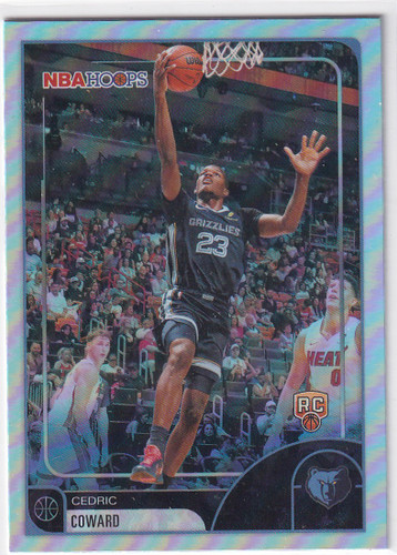 2026 NBA HOOPS #90 CEDRIC COWARD HOLO- MEMPHIS GRIZZLIES