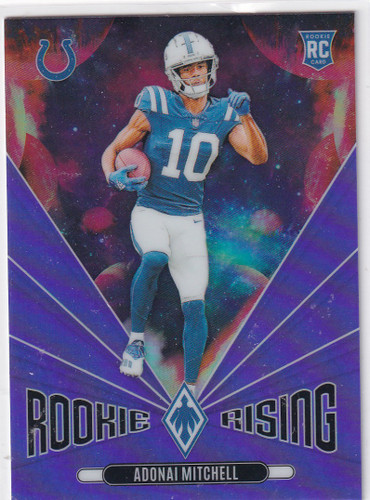2024 PHOENIX #RR-AML ADONAI MITCHELL PURPLE ROOKIE RISING- INDIANAPOLIS COLTS