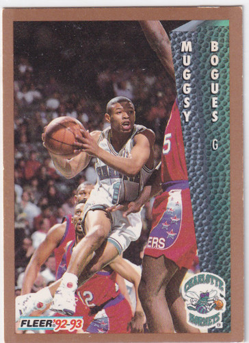 1992 FLEER #20 MUGGSY BOGUES- CHARLOTTE HORNETS