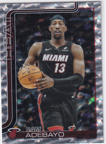 2025 TOPPS #75 BAM ADEBAYO CRACKLE BOARD- MIAMI HEAT