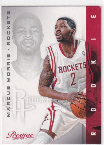 2012-13 PRESTIGE #189 MARCUS MORRIS ROOKIE- HOUSTON ROCKETS