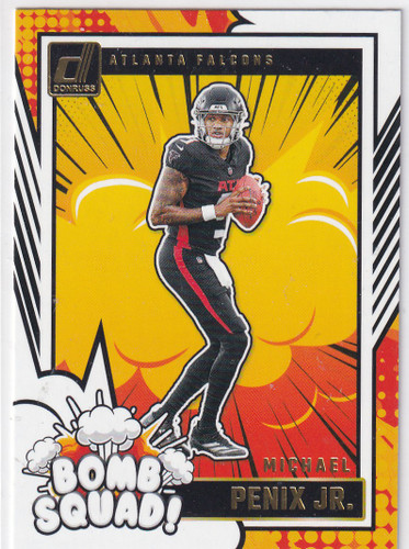 2024 DONRUSS #1 MICHAEL PENIX JR BOMB SQUAD- ATLANTA FALCONS