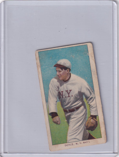 1909-11 T206 Larry Doyle Throwing NY Giants Piedmont 150 Factory 25 Baseball Card