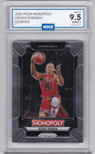 2024 Prizm Monopoly #LEG7 Dennis Rodman Legends Graded 9.5 Mint Bulls