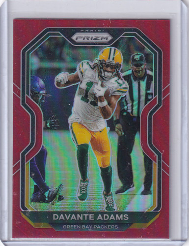2020 Panini Prizm Retail Red Prizm SP #205 Davante Adams - Packers