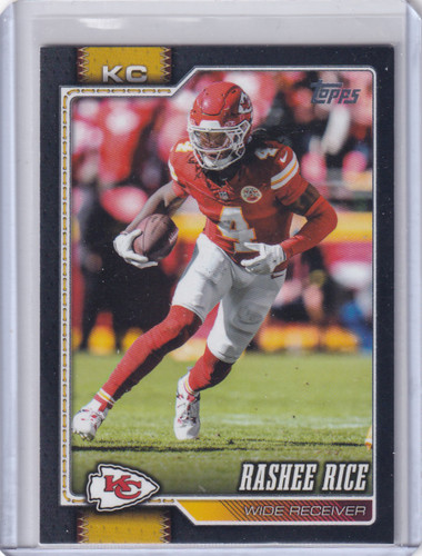 2026 Topps Flagship Football Black Border #101 Rashee Rice 11/70 - Chiefs