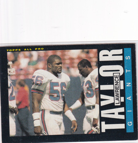 1985 TOPPS #124 LAWRENCE TAYLOR ALL PRO- NEW YORK GIANTS