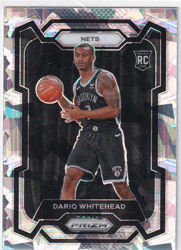 2023-24 PRIZM #175 DARIQ WHITEHEAD CRACKED ICE- BROOKLYN NETS