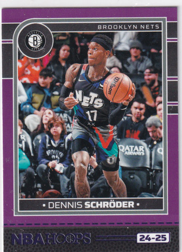 2024-25 HOOPS #60 DENNIS SCHRODER PURPLE- BROOKLYN NETS