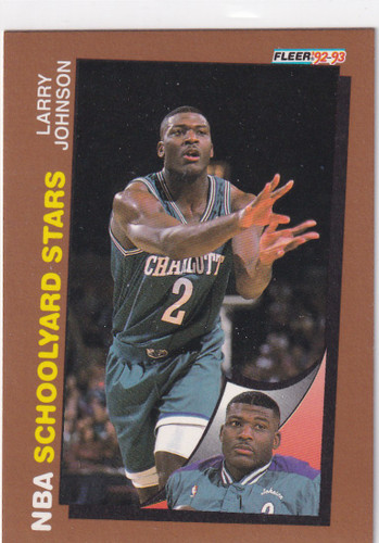 1992 FLEER #259 LARRY JOHNSON- CHARLOTTE HORNETS