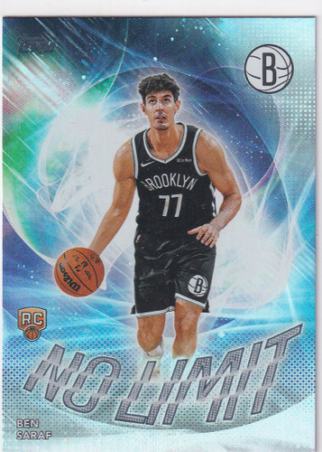 2025 TOPPS #NL-26 BEN SARAF NO LIMIT REFRACTOR- BROOKLYN NETS