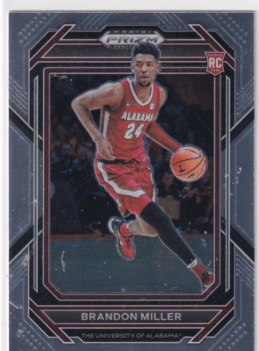 2023 PRIZM DRAFT #63 BRANDON MILLER- CHARLOTTE HORNETS