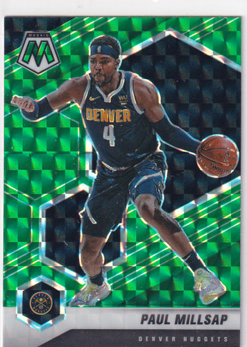 2020-21 MOSAIC #42 PAUL MILLSAP GREEN REACTIVE- DENVER NUGGETS