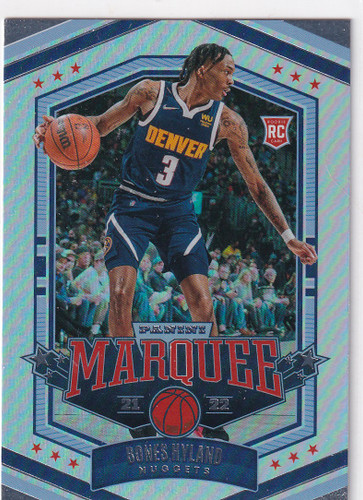 2021-22 CHRONICALS MARQUEE #339 BONES HYLAND HOLO- DENVER NUGGETS