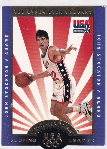 1996 UPPER DECK #F10 JOHN STOCKTON FOLLOW YOUR DREAMS DIE CUT- UTAH JAZZ