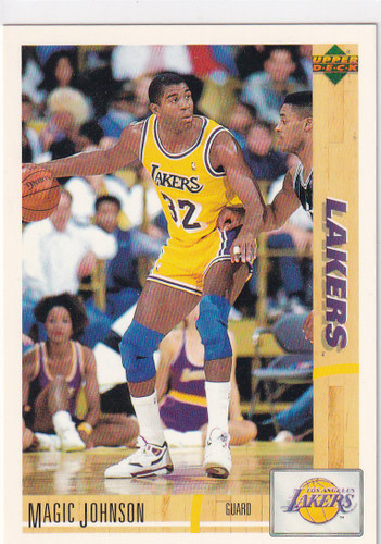 1992 UPPER DECK #67 MAGIC JOHNSON- LOS ANGELES LAKERS