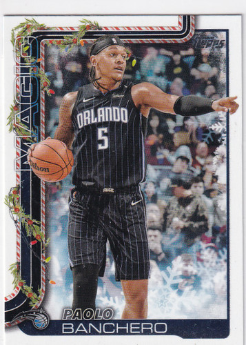 2025 TOPPS HOLIDAY #H68 PAOLO BANCHERO- ORLANDO MAGIC