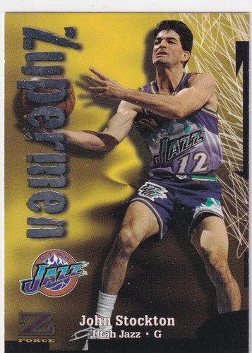 1998 SKYBOX #207 JOHN STOCKTON ZUPERMEN- UTAH JAZZ