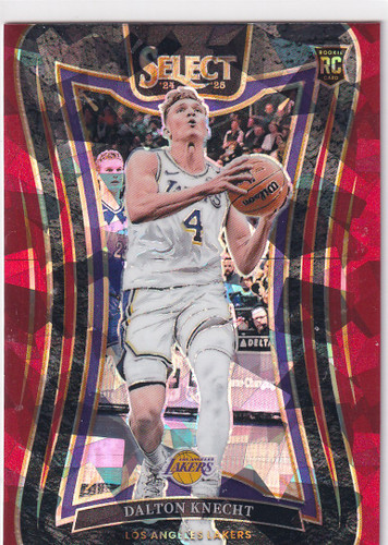 2024-25 SELECT #373 DALTON KNECHT MEZZANINE CRACKED ICE- LOS ANGELES LAKERS
