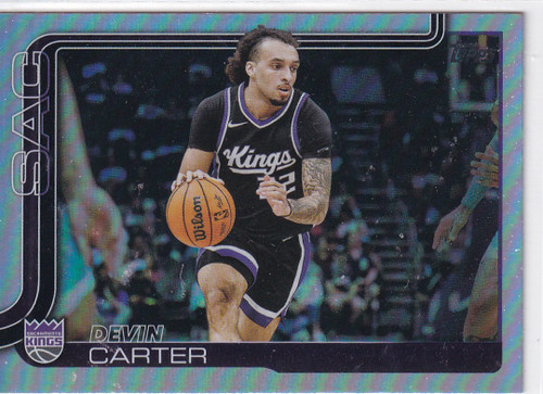 2025 TOPPS #165 DEVIN CARTER REFRACTOR- SACRAMENTO KINGS