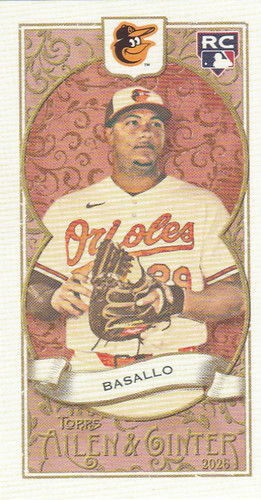 2026 Topps Allen & Ginter MINI #N34-17 Samuel Basallo RC Baltimore Orioles