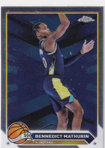 2024 TOPPS CHROME #76 BENNEDICT MATHURIN- INDIANA PACERS