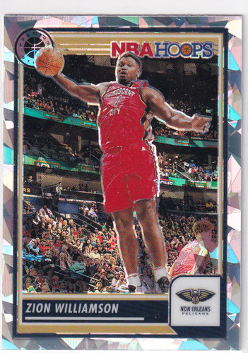 2023-24 PREMIUM STOCK #270 ZION WILLIAMSON CRACKED ICE- NEW ORLEANS PELICANS