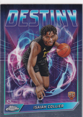 2025 TOPPS CHROME #D-21 ISAIAH COLLIER DESTINY- UTAH JAZZ