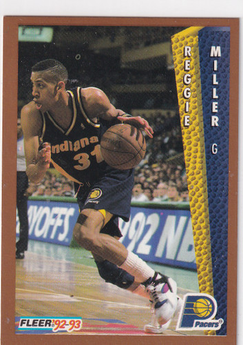 1992 FLEER #91 REGGIE MILLER- INDIANA PACERS