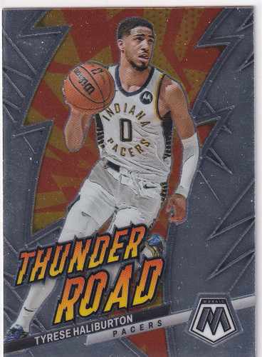 2022-23 MOSAIC #3 TYRESE HALIBURTON THUNDER ROAD- INDIANA PACERS