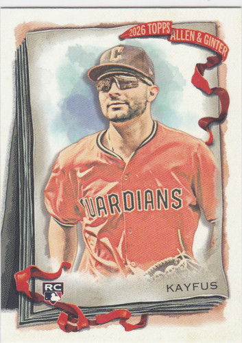 2026 Topps Allen & Ginter #173 C.J. Kayfus RC Cleveland Guardians