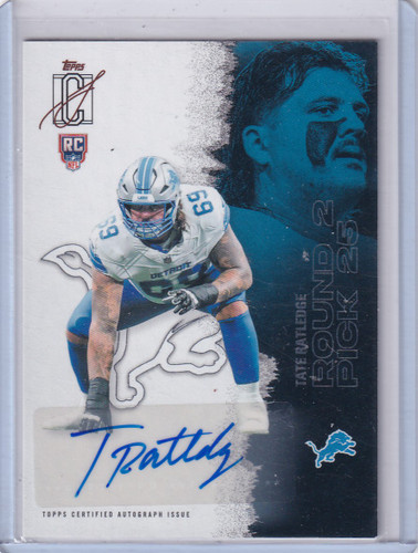 2025 Topps Signature Class Auto #219 Tate Ratledge - Lions