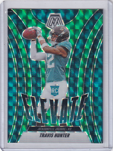 2025 Panini Mosaic Elevate Green #1 Travis Hunter - Jaguars