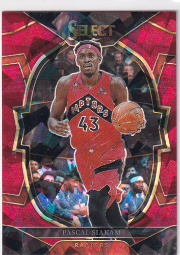 2022-23 SELECT #48 PASCAL SIAKAM RED CRACKED ICE- TORONTO RAPTORS
