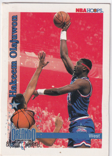 1992 SKYBOX #314 HAKEEM OLAJUWON ALL STAR WEEKEND- HOUSTON ROCKETS