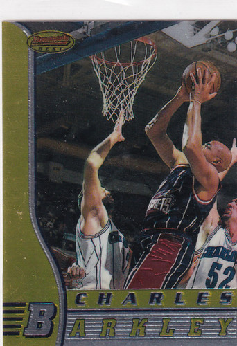 1997 BOWMAN BEST #46 CHARLES BARKLEY- HOUSTON ROCKETS