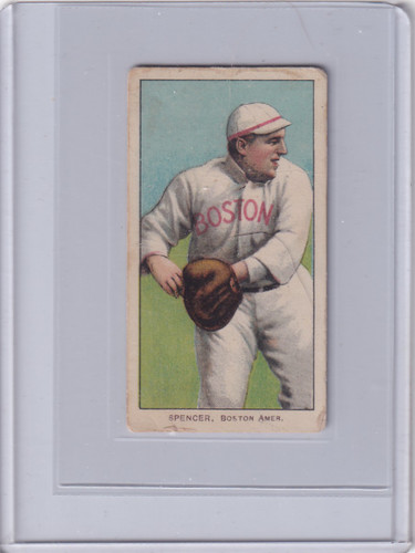 1909-11 T206 Tubby Spencer Boston Americans Piedmont 150 Tobacco Card