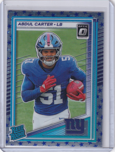 2025 Panini Donruss Optic Stars #300 Abdul Carter Rated Rookie - Giants
