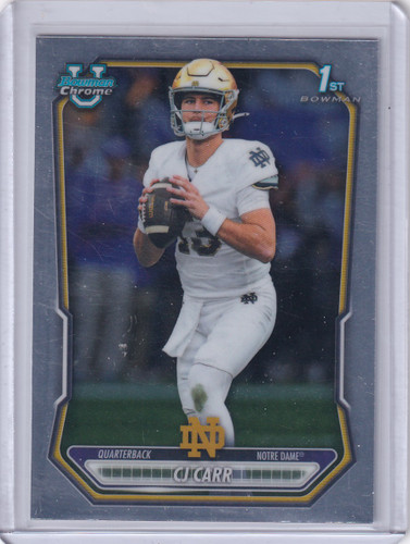 2026 Bowman Chrome Football #BCP-110 CJ Carr - Notre Dame